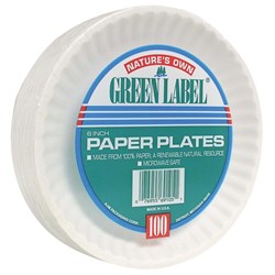 Show details for Nature's Own Green Label Paper Plates Picture of Nature's Own Green Label Paper Plates