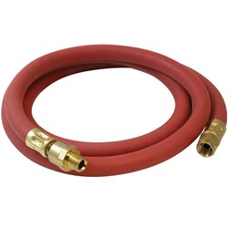 Show details for 3/8 In. x 2 Ft. 300 PSI Red Rubber Whip Hose Picture of 3/8 In. x 2 Ft. 300 PSI Red Rubber Whip Hose