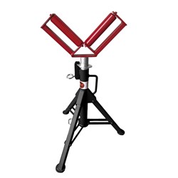 Show details for Pipe Jack Folding Leg - Conveyor V Roller Head Picture of Pipe Jack Folding Leg - Conveyor V Roller Head