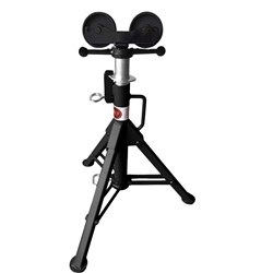 Show details for Pipe Jack Folding Leg - Roller Head w/ Rubber Wheels Picture of Pipe Jack Folding Leg - Roller Head w/ Rubber Wheels