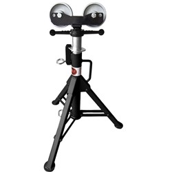 Show details for Pipe Jack Folding Leg - Roller Head w/ Stainless Steel Wheels Picture of Pipe Jack Folding Leg - Roller Head w/ Stainless Steel Wheels