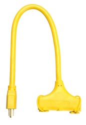 Show details for Extension Cord 3-Outlet 12/3 Gauge – 2’ Picture of Extension Cord 3-Outlet 12/3 Gauge – 2’