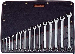 Show details for Combination Wrench Set SAE Chrome Wright – 15pc. Picture of Combination Wrench Set SAE Chrome Wright – 15pc.