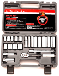 Show details for Socket Set w/ Ratchet Drive 3/8" 12 Point Wright – 21pc. Picture of Socket Set w/ Ratchet Drive 3/8" 12 Point Wright – 21pc.