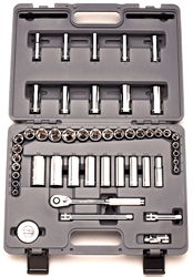 Show details for Socket Set w/ Ratchet Drive 3/8" 6 Point Wright - 49pc. Picture of Socket Set w/ Ratchet Drive 3/8" 6 Point Wright - 49pc.