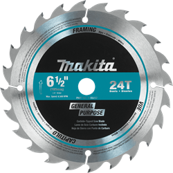Show details for 6-1/2" 24T Carbide-Tipped Circular Saw Blade, General Purpose Picture of 6-1/2" 24T Carbide-Tipped Circular Saw Blade, General Purpose