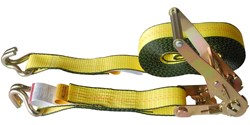 Show details for Tie Down Ratchet w/ Strap 2" x 14' - Hooks Wire Picture of Tie Down Ratchet w/ Strap 2" x 14' - Hooks Wire