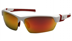 Show details for Safety Glasses Pyramex Tensaw Lens Red Frame White Anti-Fog Polarized Picture of Safety Glasses Pyramex Tensaw Lens Red Frame White Anti-Fog Polarized