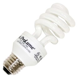 Show details for Light Bulb Fluorescent Compact Cool White - 15watt(60w)(CFL15/41) Picture of Light Bulb Fluorescent Compact Cool White - 15watt(60w)(CFL15/41)