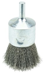 Show details for 1" Crimped Wire End Brush, .0104" Stainless Steel Fill Picture of 1" Crimped Wire End Brush, .0104" Stainless Steel Fill