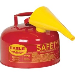 Show details for Safety Can Type I w/ Funnel Eagle – 1gal.  Picture of Safety Can Type I w/ Funnel Eagle – 1gal.