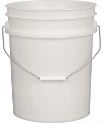 Show details for Bucket Plastic Gallon 5 - White  Picture of Bucket Plastic Gallon 5 - White