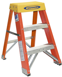 Show details for Ladder Step Fiberglass Werner - 2' (300lb) Picture of Ladder Step Fiberglass Werner - 2' (300lb)
