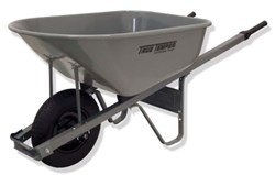 Show details for Wheelbarrow Steel w/ Tire Solid - 6 cu. ft. Picture of Wheelbarrow Steel w/ Tire Solid - 6 cu. ft.
