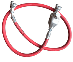 Show details for Pneumatic Hose 1" Rubber w/ Fit Crow Foot - 6' oil Picture of Pneumatic Hose 1" Rubber w/ Fit Crow Foot - 6' oil