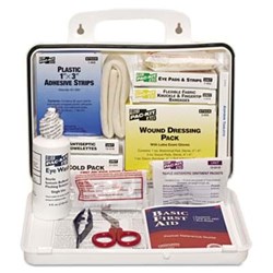 Show details for First Aid Kit w/ Eyewash Pac-Kit – 25person Picture of First Aid Kit w/ Eyewash Pac-Kit – 25person