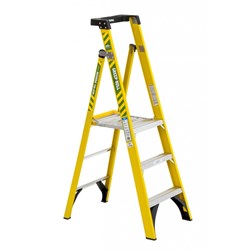 Show details for Ladder Platform Fiberglass Werner – 8’ Picture of Ladder Platform Fiberglass Werner – 8’