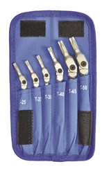 Show details for Set 6 Chrome TORX HEX-PRO T25-T50 Picture of Set 6 Chrome TORX HEX-PRO T25-T50