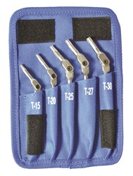 Show details for Set 5 Chrome TORX HEX-PRO T15-T30 Picture of Set 5 Chrome TORX HEX-PRO T15-T30