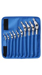 Show details for Set 10 Chrome TORX HEX-PRO T15-T55 Picture of Set 10 Chrome TORX HEX-PRO T15-T55