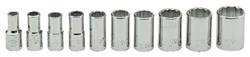 Show details for Socket Set Drive 1/4" 12 Point Wright - 10pc.  Picture of Socket Set Drive 1/4" 12 Point Wright - 10pc.