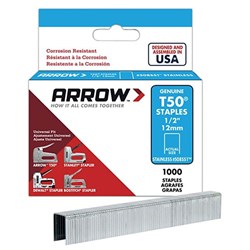 Show details for Staple T50 1250pack Arrow – 1/2” Picture of Staple T50 1250pack Arrow – 1/2”