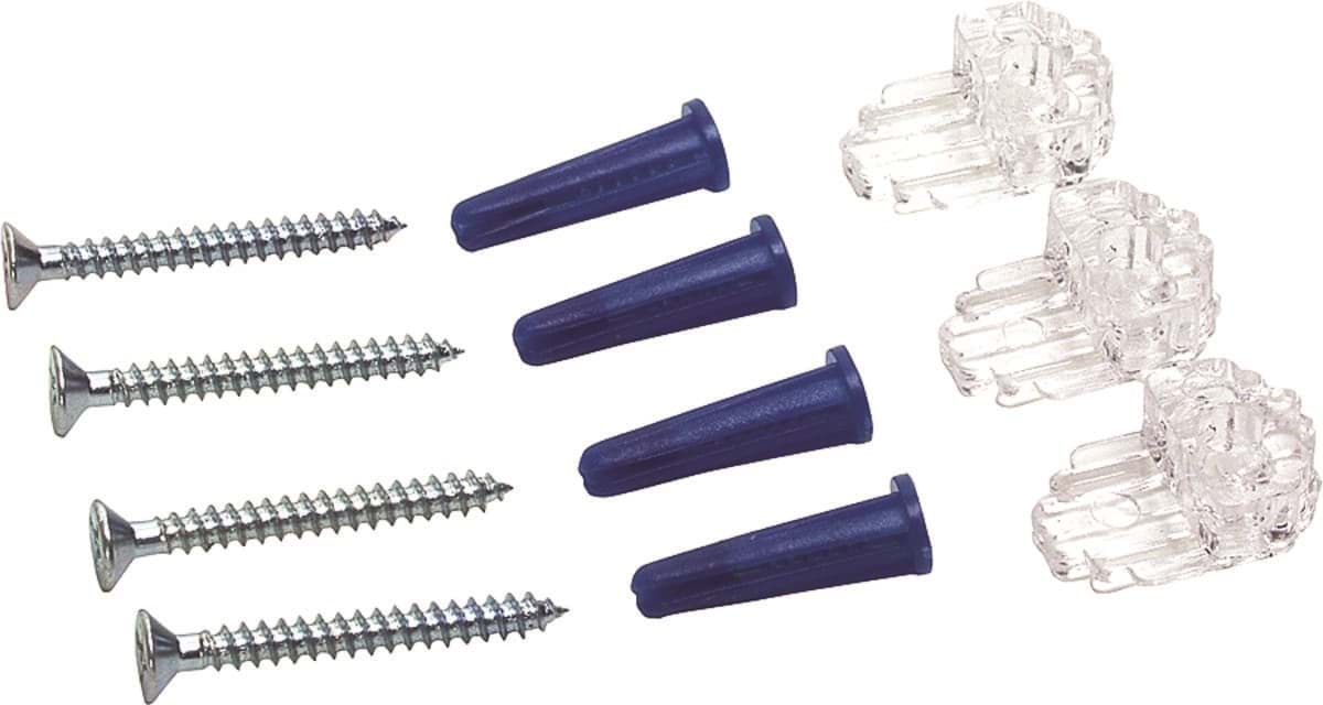 Picture of Hillman Plastic Mirror Holders & Anchors Set