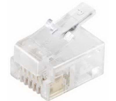 Picture of RCA Clear Modular Outlet Phone Plug