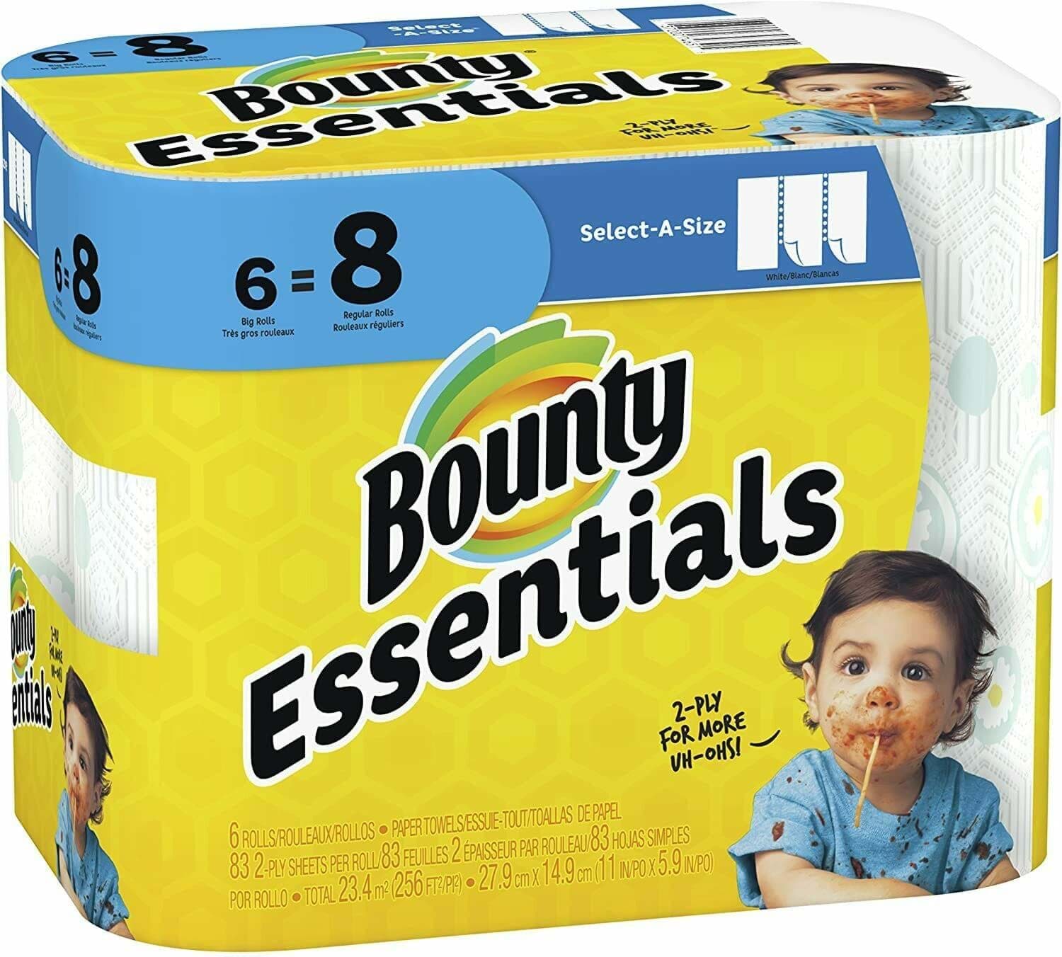 Picture of Roll Towel Bounty Essentials – 6 Rolls