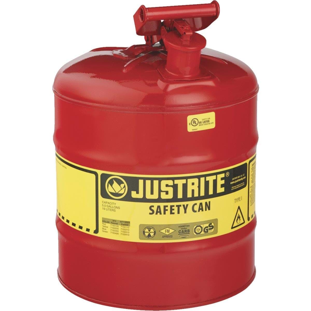 Picture of Justrite Type I Safety Fuel Can