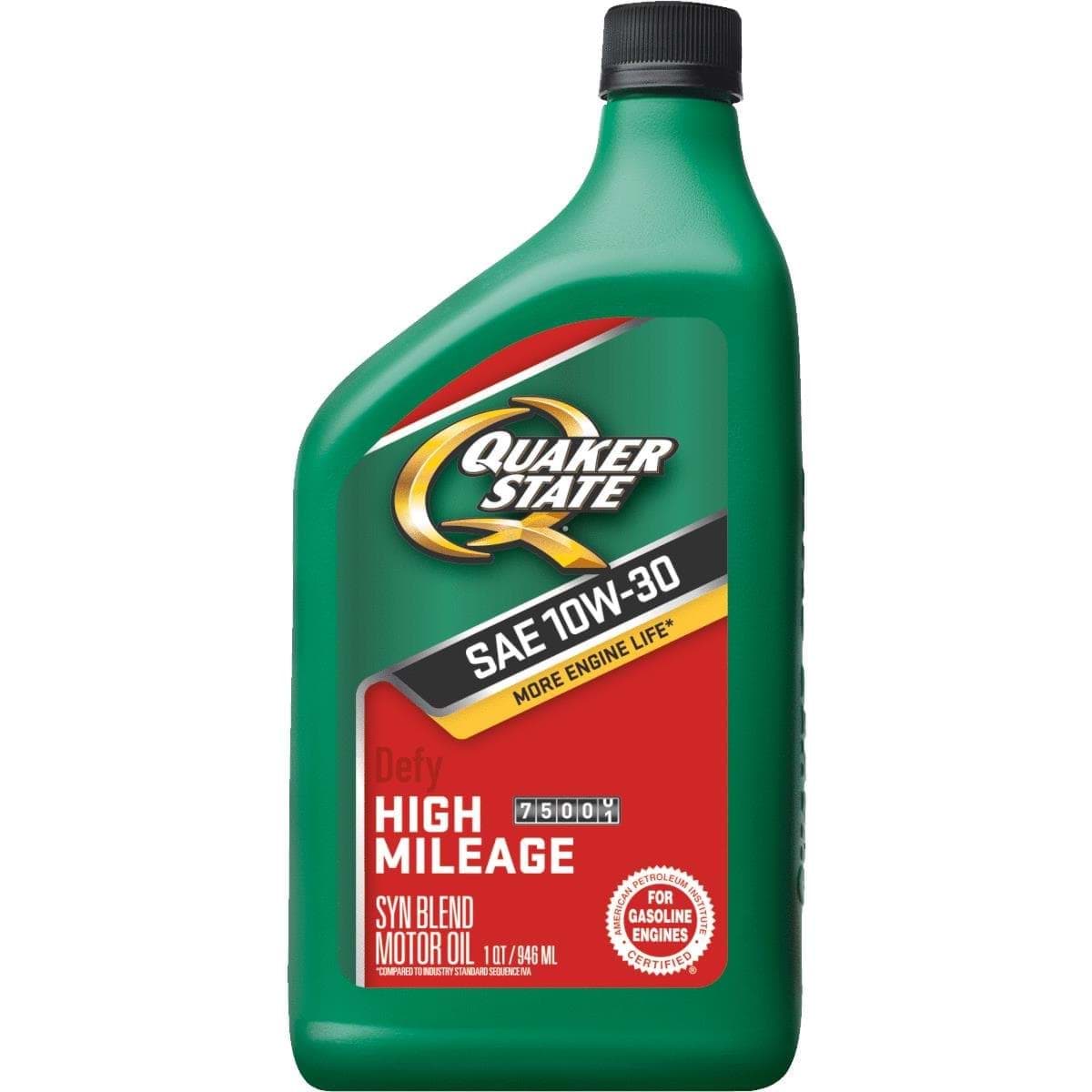 Picture of Quaker State Higher Mileage Motor Oil - 10W-30