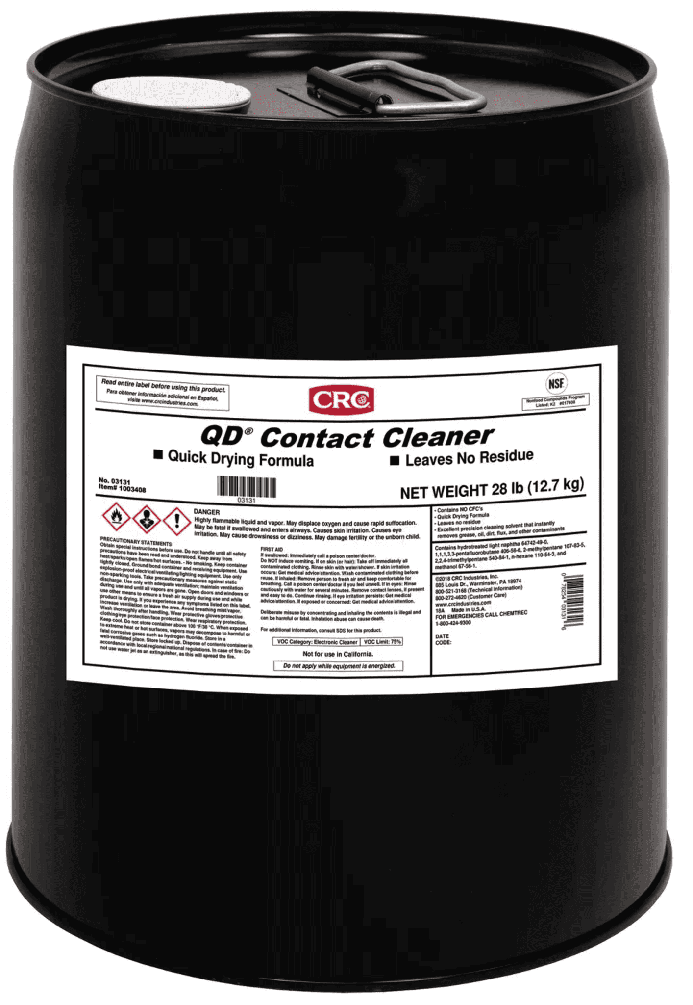 Picture of QD Contact Cleaner, 5 Gal