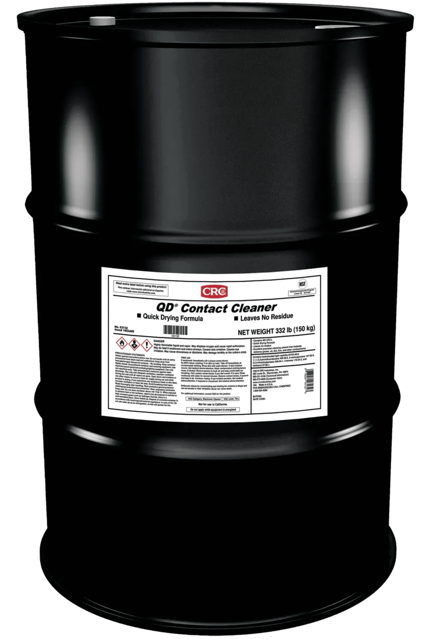 Picture of QD Contact Cleaner, 55 Gal