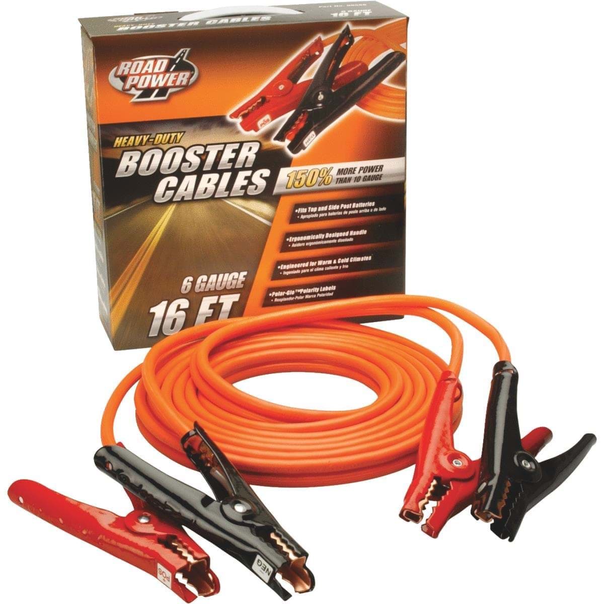 Picture of ROAD POWER Heavy-Duty Booster Cables - 6 Gauge