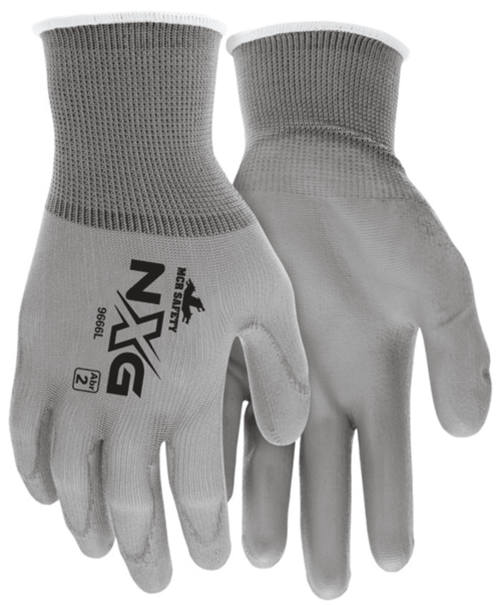 Grubbies Garden Gloves 3-Pack - Pink & White Nylon With Grip Palms