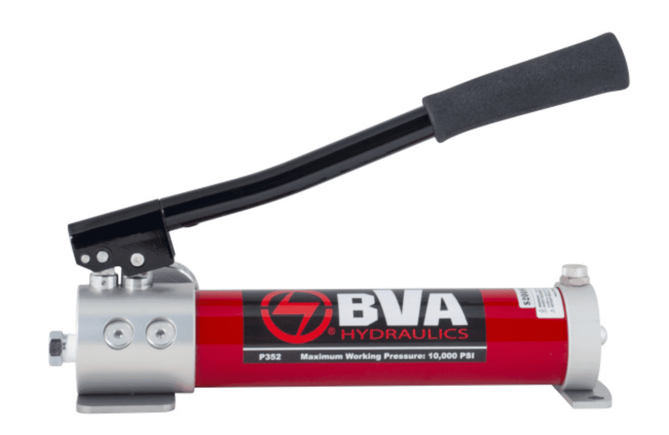 Picture of Hand Pump 2 Speed, Single Acting, 21.4 Cu.In. Aluminum 10,000 PSI 3/8-18 NPTF