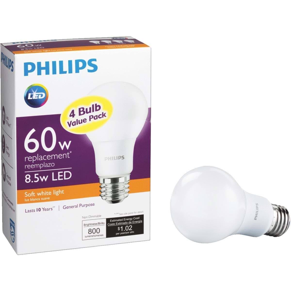 Picture of Philips A19 Medium LED Light Bulb