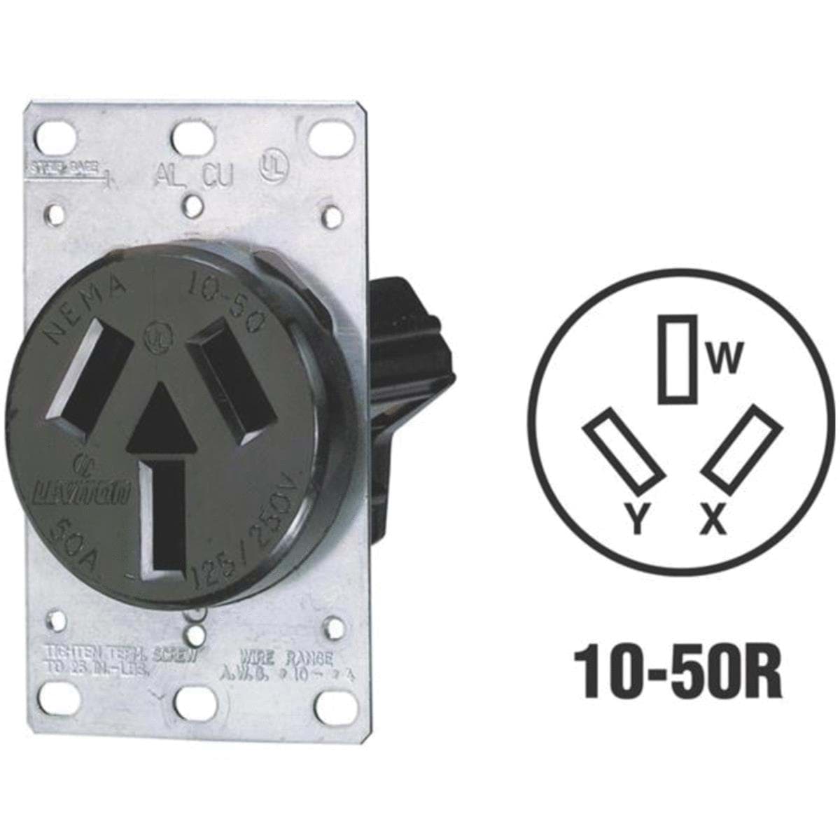 Picture of Leviton Non-Grounding Range Power Outlet