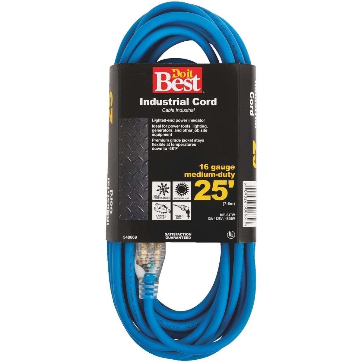 Picture of Do it Best 16/3 Industrial Outdoor Extension Cord