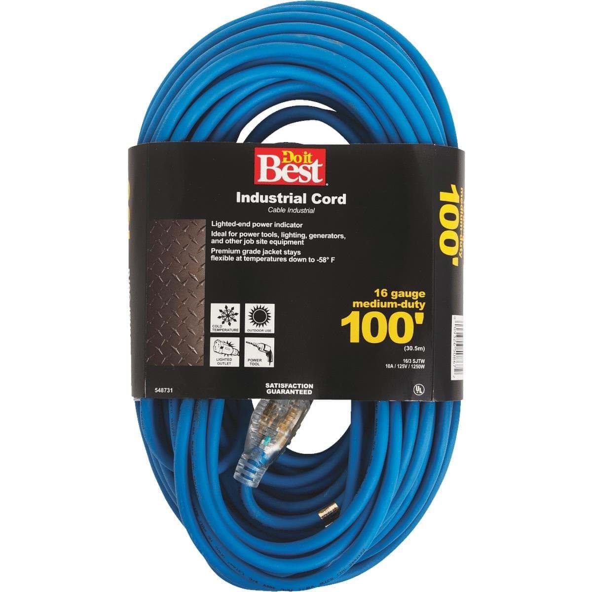 Picture of Do it Best 16/3 Industrial Outdoor Extension Cord