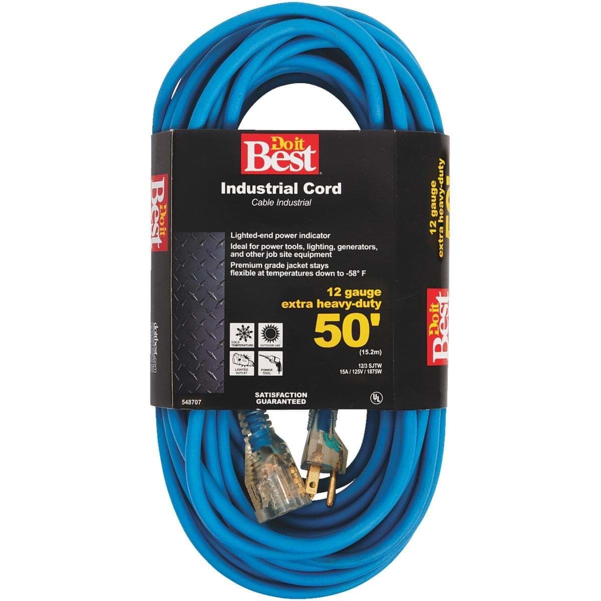 Picture of Do it Best 12/3 Industrial Outdoor Extension Cord