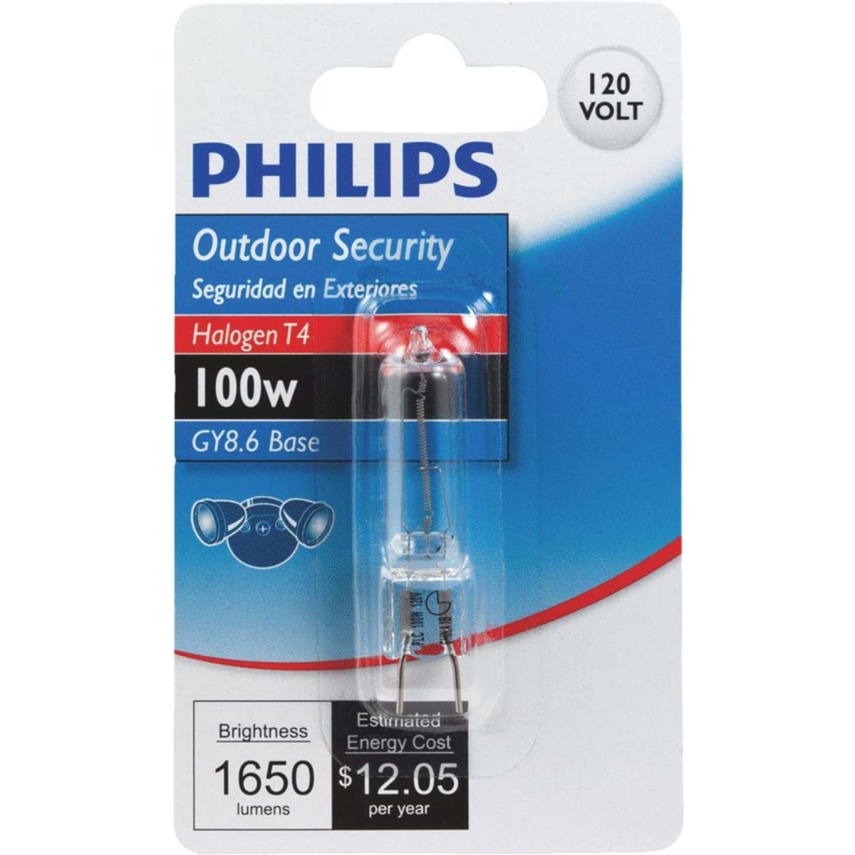 Picture of Philips T4 120V GY8.6 Halogen Special Purpose Light Bulb