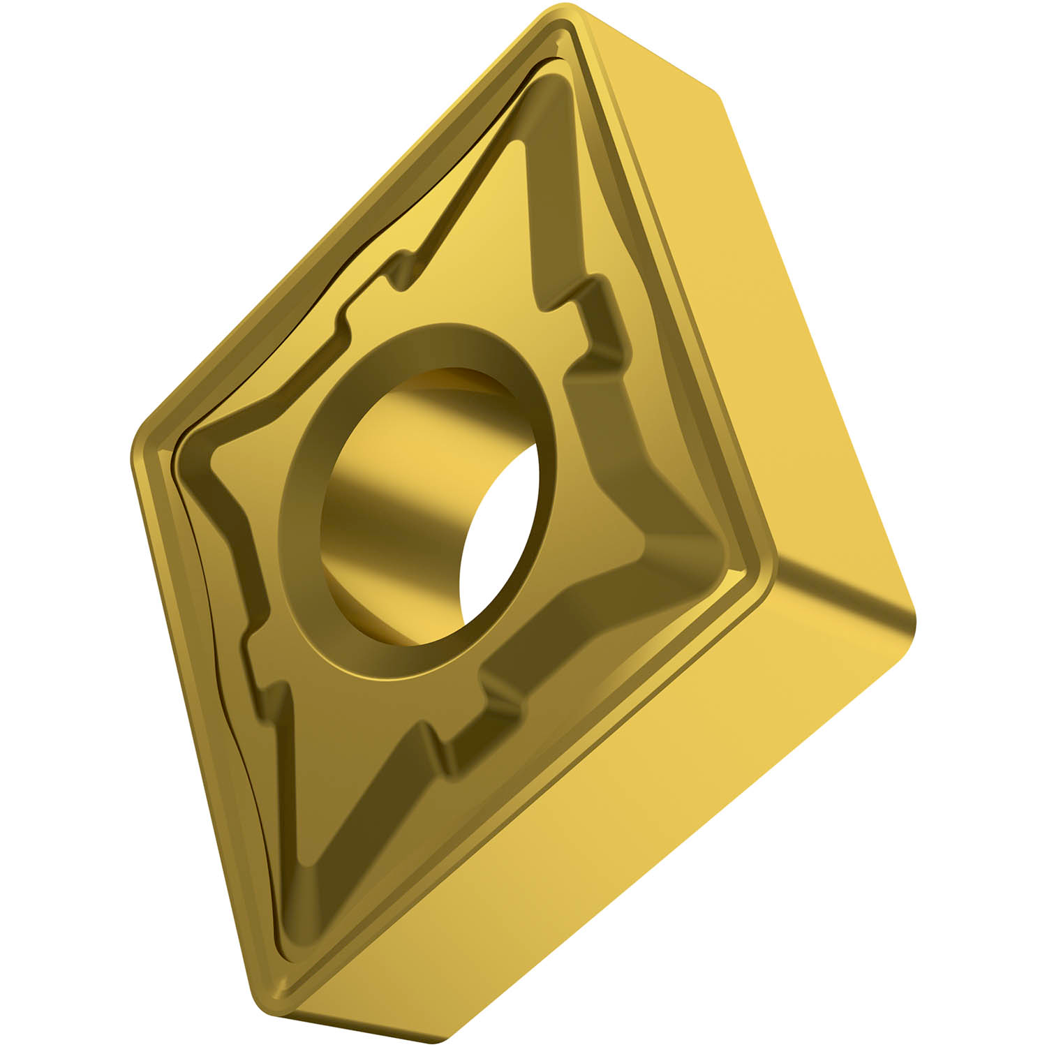 Picture of Dbl-Side Neg Turn Insert, 80° Rhomboid with ICD of 1/2", 3/16" Thick, 1/32" NR