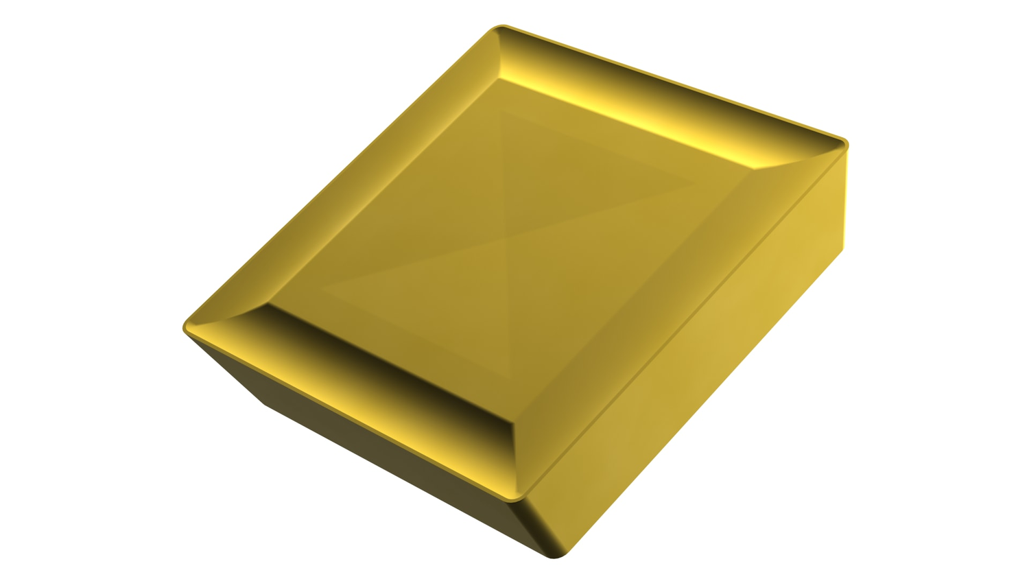 Picture of Sg-Side Pos Turning Insert, Square with 11° Clear, ICD of 1/2", 1/8" Thick, 1/32" NR