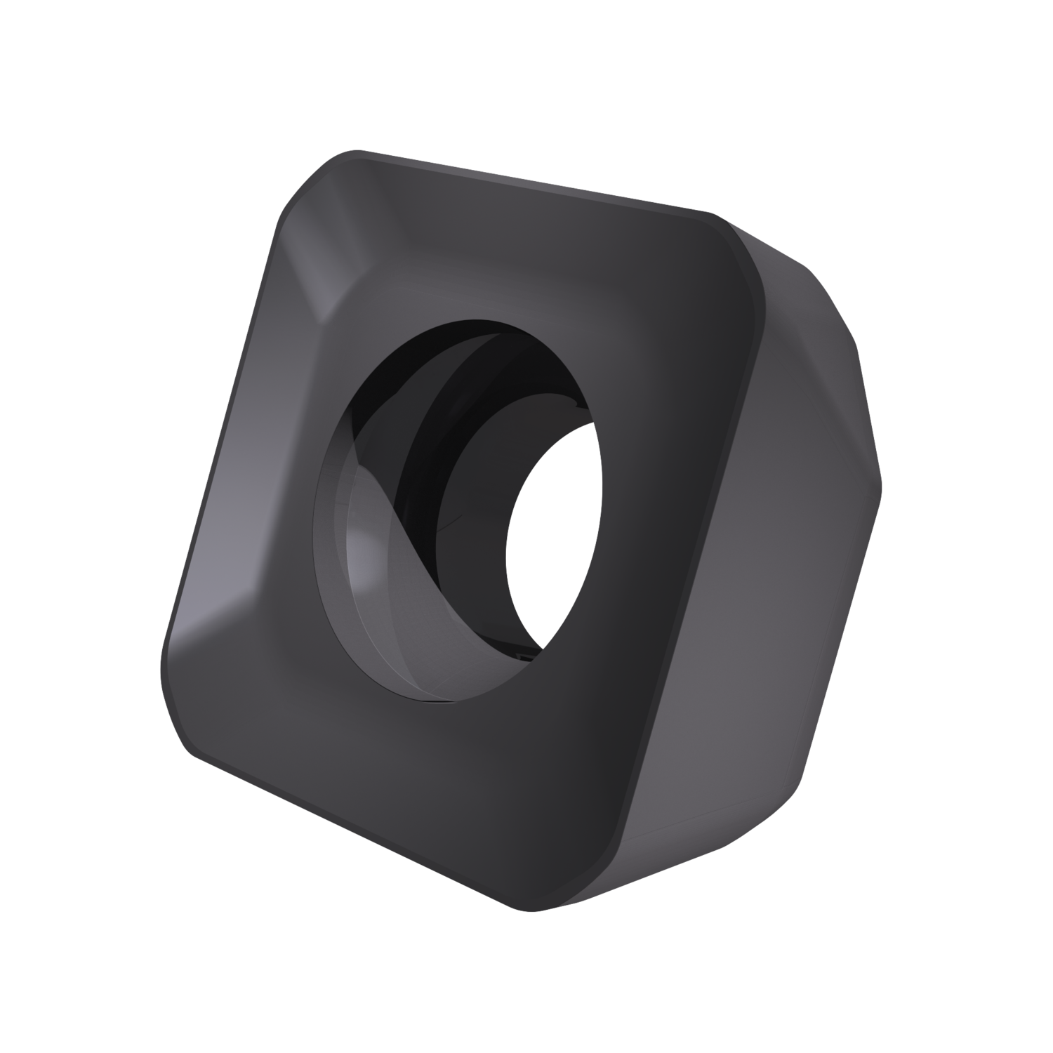 Picture of Sg-Side Milling Insert SNMT 1205 with CB, Square for a Max Depth .2559"