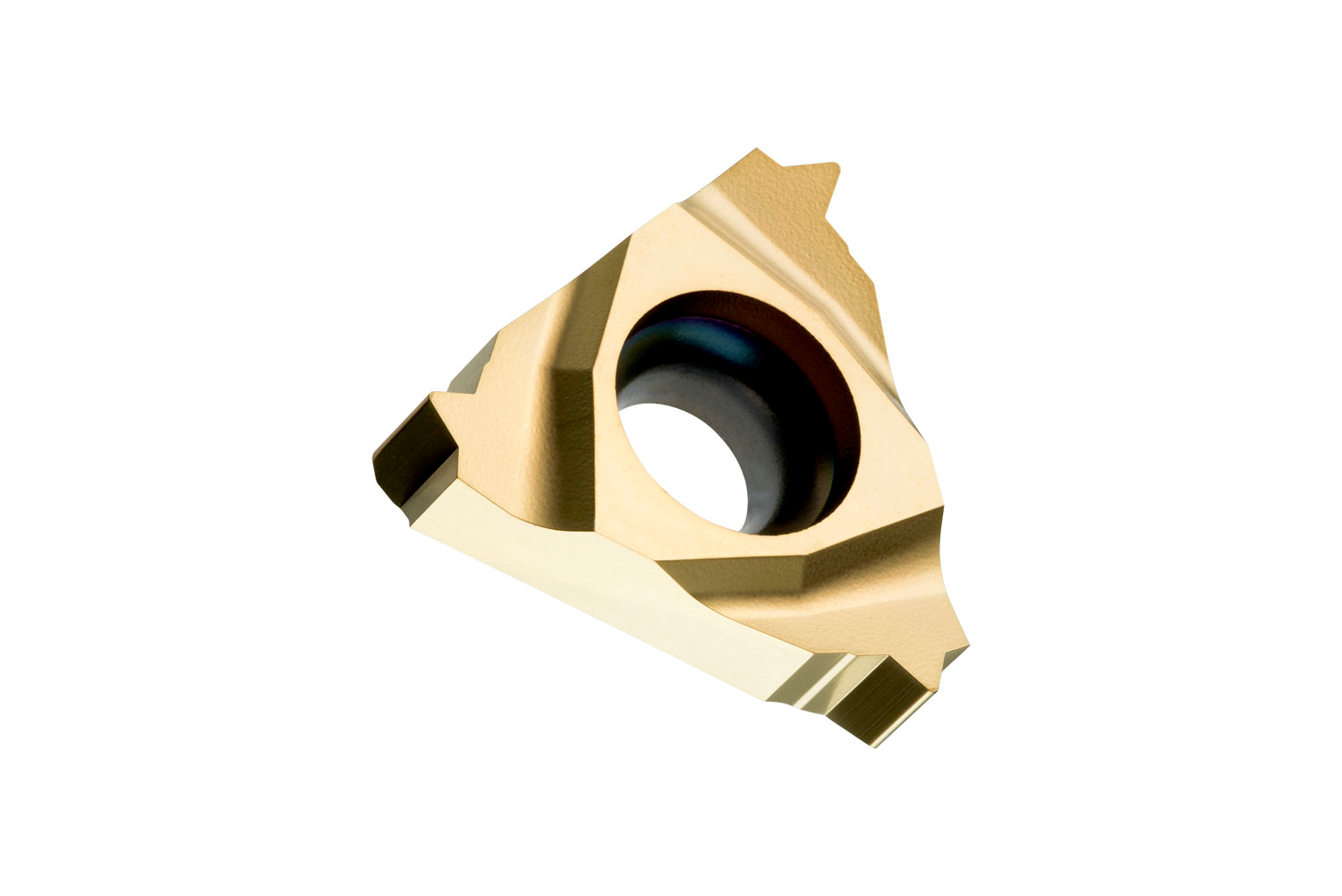 Picture of Sg-Side Thread Insert, Triangular ICD of .375", for Right Hand Cut of ISO-Metric Int Threads with 0.5" Pitch