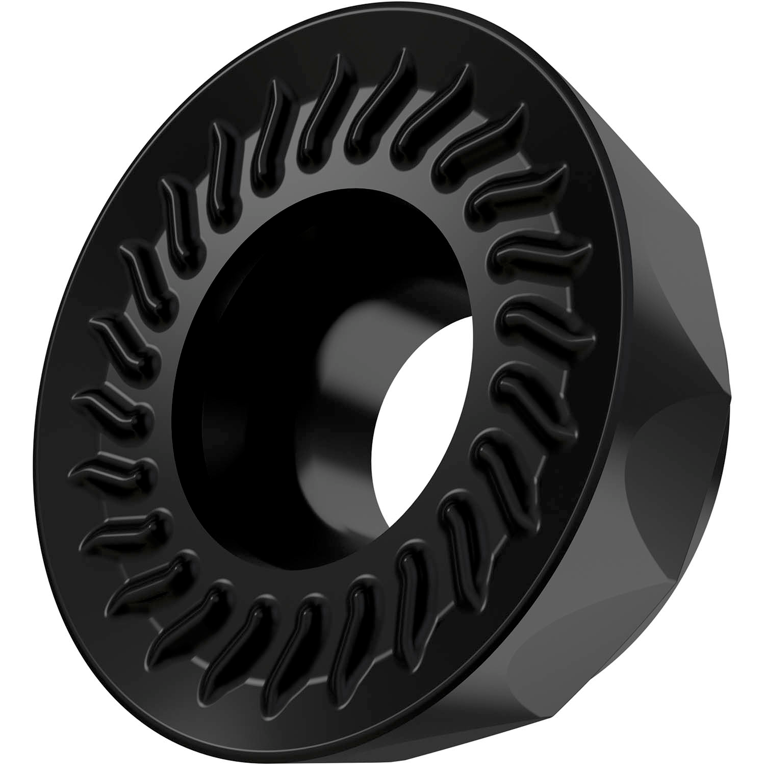 Picture of Sg-Side Milling Insert Rcmt 1204 with CB, Round for a Max Depth .2362"