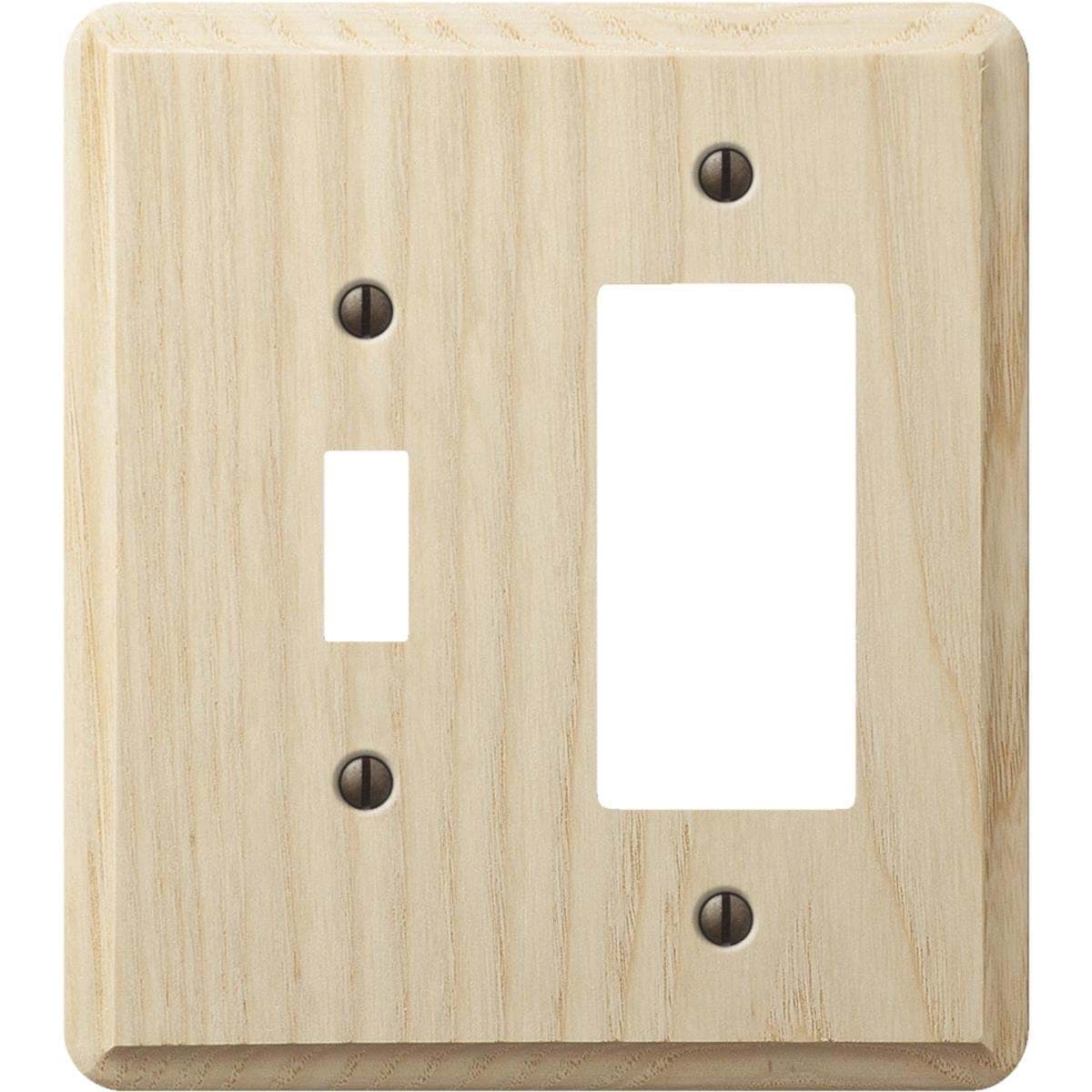Picture of Amerelle Wood Combination Wall Plate