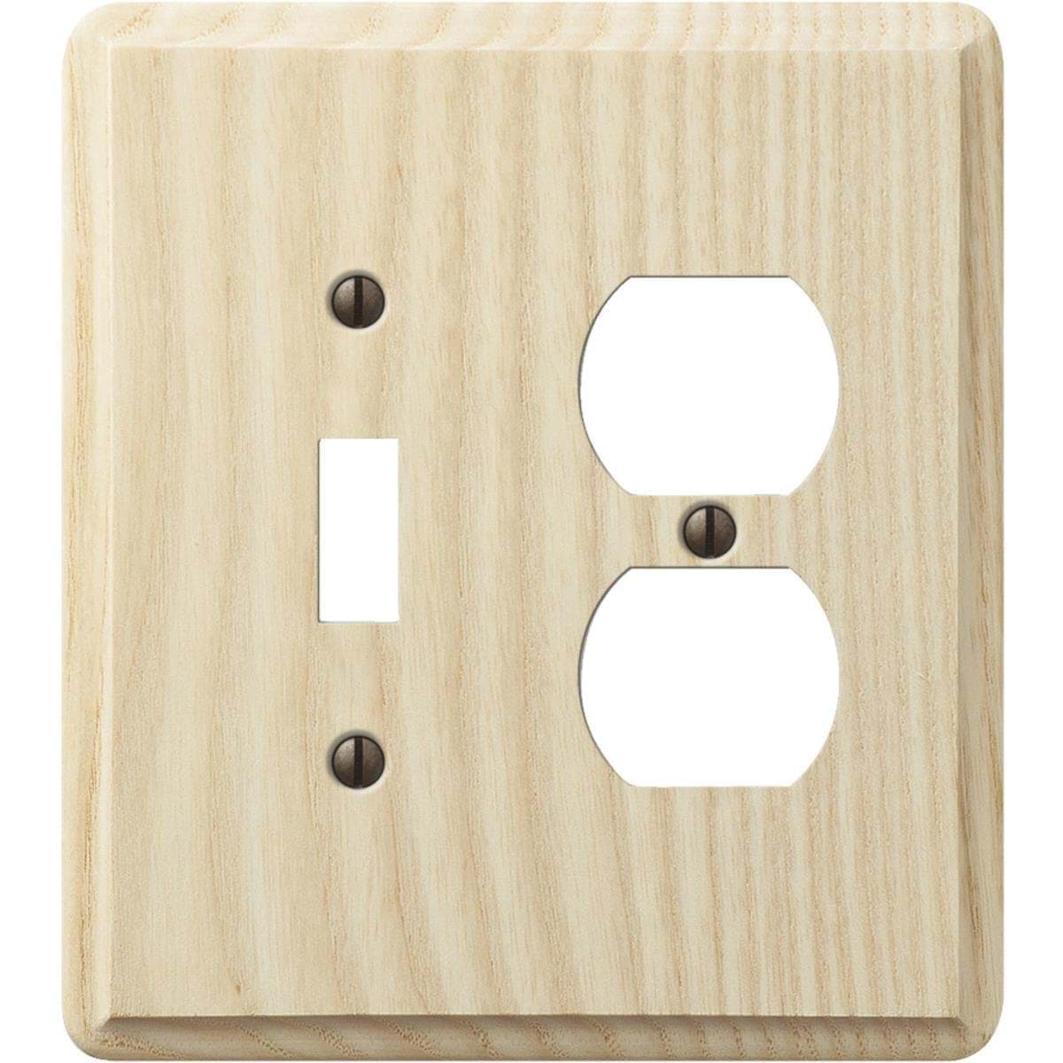 Picture of Amerelle Wood Combination Wall Plate