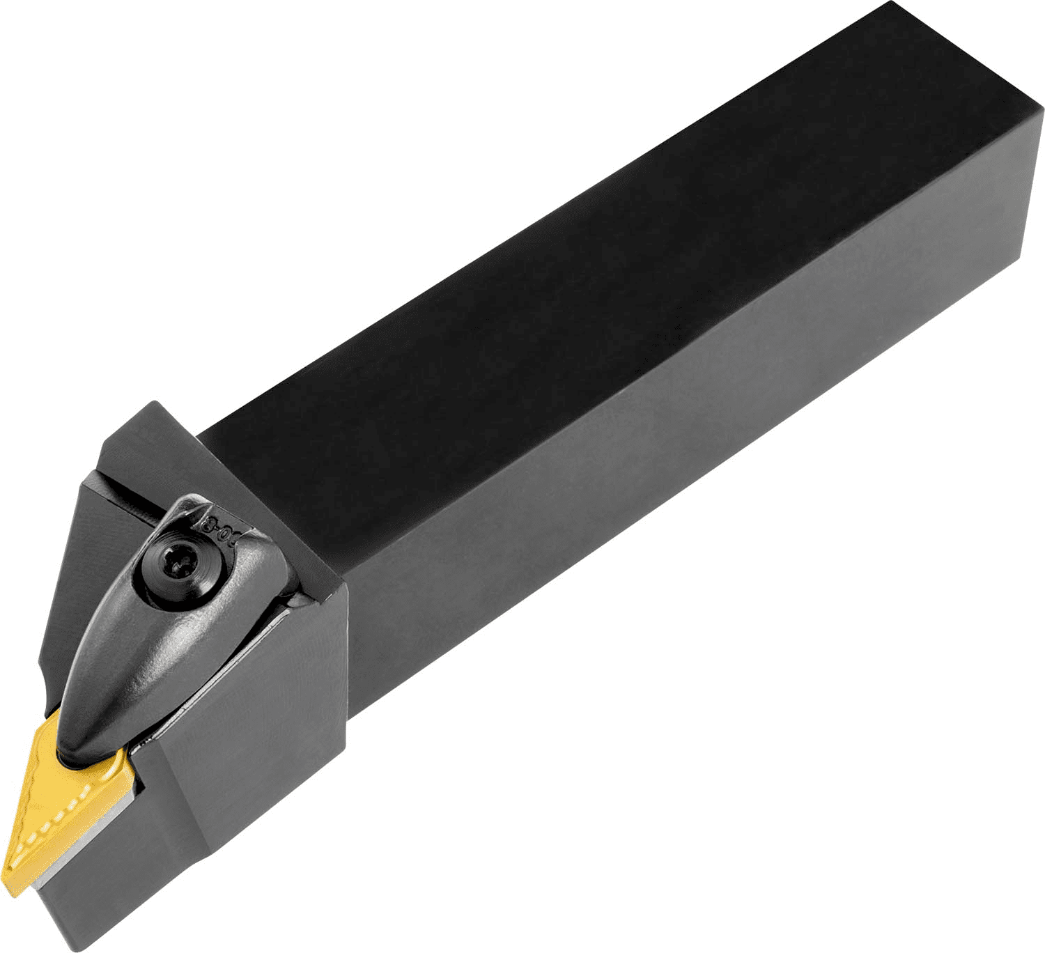 Picture of Dbl Clamp Turning Tool Hold a 35° Rhombus Neg insert with an ICD of 3/8'', 3/16'' Thick Right Hand 93°